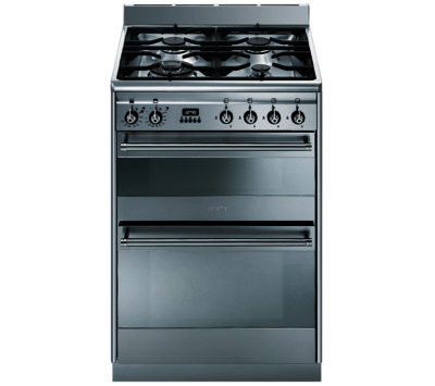 SMEG  Concert 60 Dual Fuel Cooker - Stainless Steel